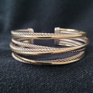 David Yurman 4 row crossover bracelet